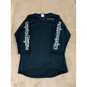 Troy Lee Designs Rukus 3/4 Shirt Mens size large Black Long Sleeve EUC